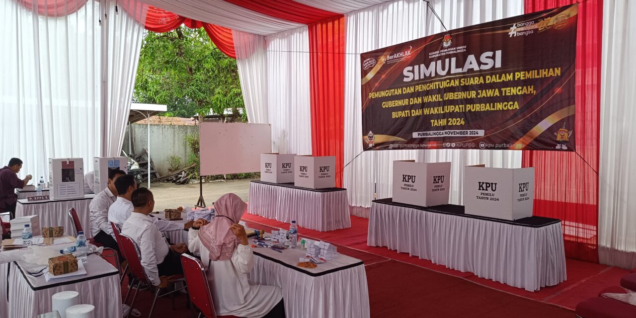 547 Pemilih Ikuti Simulasi Pemungutan dan Penghitungan Suara di KPU Purbalingga