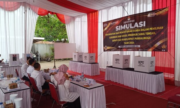 547 Pemilih Ikuti Simulasi Pemungutan dan Penghitungan Suara di KPU Purbalingga