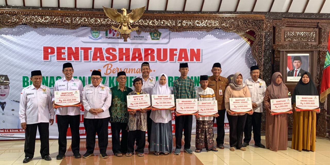 Baznas dan Kemenag Purbalingga Salurkan Zakat Rp377 Juta untuk 370 Mustahik